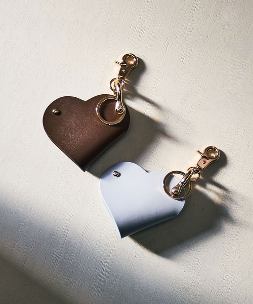 HASHIBAMI(ハシバミ)の「(HASHIBAMI)HERAT SMART KEY RING(キーケース/キーアクセサリー・レディース・ライトブルー/ブラウン・ONE SIZE)」の3枚目の写真