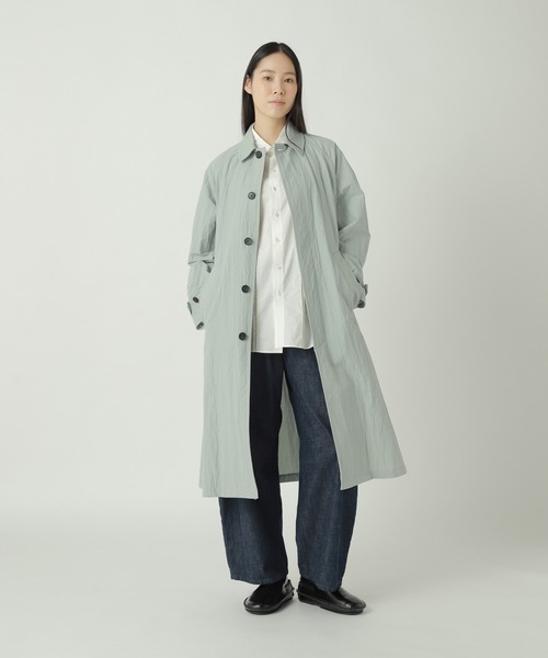ZUCCa(ズッカ)の「COTTON NYLON WASHER / コート(その他アウター・レディース・ダークグレー/ライトブルー・M size/XL)」の5枚目の写真