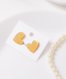 LINFA　 | ステンレス　ミラーハートピアス(ピアス（両耳用）)