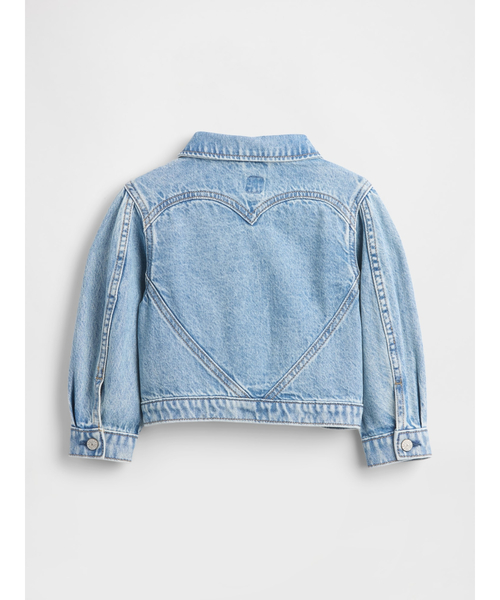 GAP（ギャップ）の「ハート デニムジャケット (幼児・ベビー)（デニムジャケット・キッズ・インディゴブルー・90cm/80ｃｍ/110cm/105cm/95cm/100cm）」の3枚目の写真