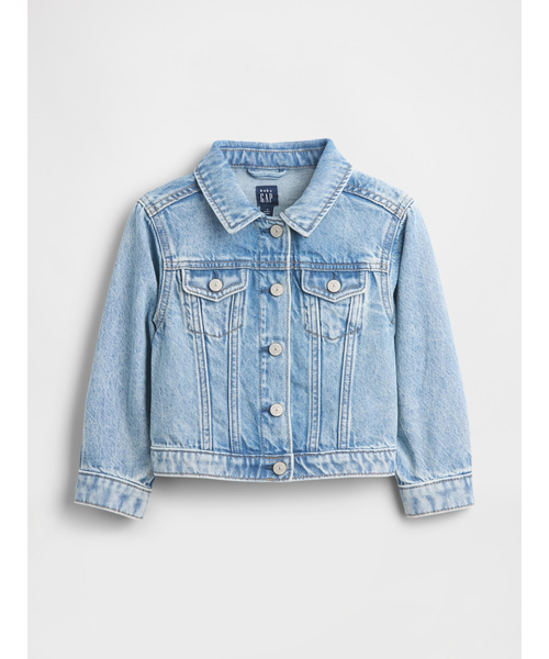 GAP（ギャップ）の「ハート デニムジャケット (幼児・ベビー)（デニムジャケット・キッズ・インディゴブルー・90cm/80ｃｍ/110cm/105cm/95cm/100cm）」の2枚目の写真
