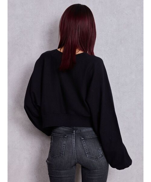 GYDA(ジェイダ)の「FLUKE インターシャラメニット 2WAYトップス(ニット/セーター・レディース・ブラック/オフホワイト/グレー・FREE)」の21枚目の写真