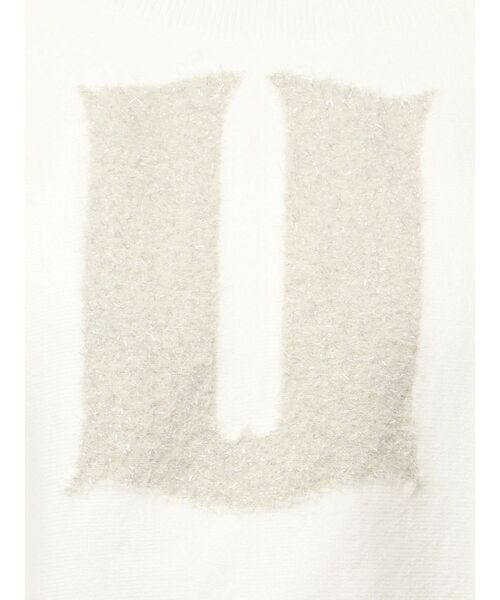 GYDA（ジェイダ）の「FLUKE インターシャラメニット 2WAYトップス（ニット/セーター・レディース・ブラック/オフホワイト/グレー・FREE）」の4枚目の写真