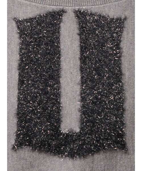 GYDA（ジェイダ）の「FLUKE インターシャラメニット 2WAYトップス（ニット/セーター・レディース・ブラック/オフホワイト/グレー・FREE）」の7枚目の写真