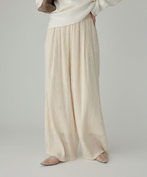 BABYLONE(バビロン)の「シアージャガードパンツ(その他パンツ・レディース・ブラック/クリーム・フリー)」の1枚目の写真