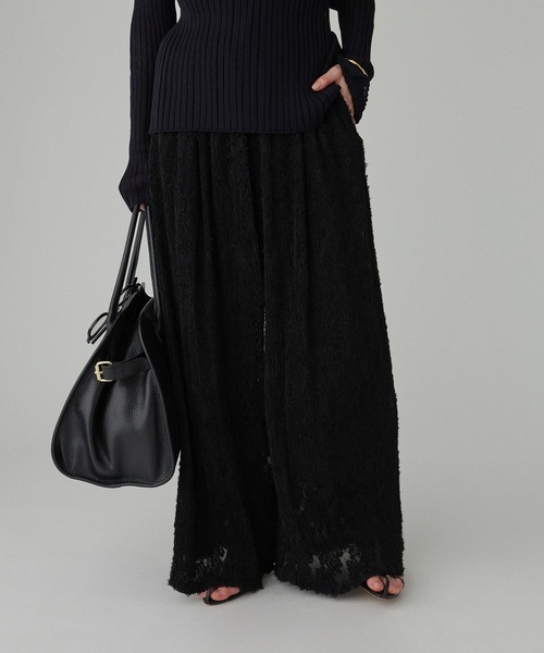 BABYLONE(バビロン)の「シアージャガードパンツ(その他パンツ・レディース・ブラック/クリーム・フリー)」の2枚目の写真