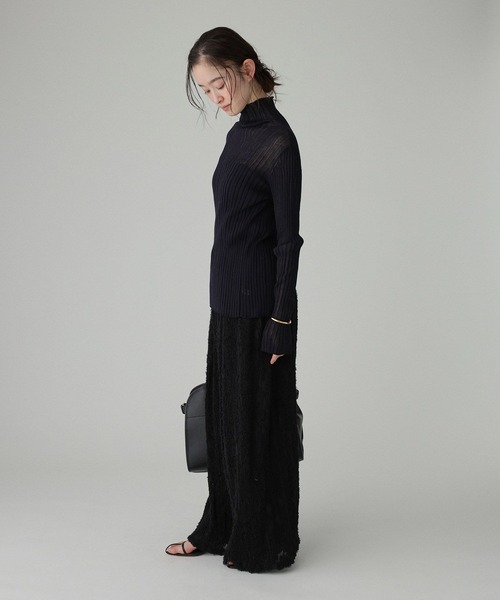 BABYLONE(バビロン)の「シアージャガードパンツ(その他パンツ・レディース・ブラック/クリーム・フリー)」の4枚目の写真