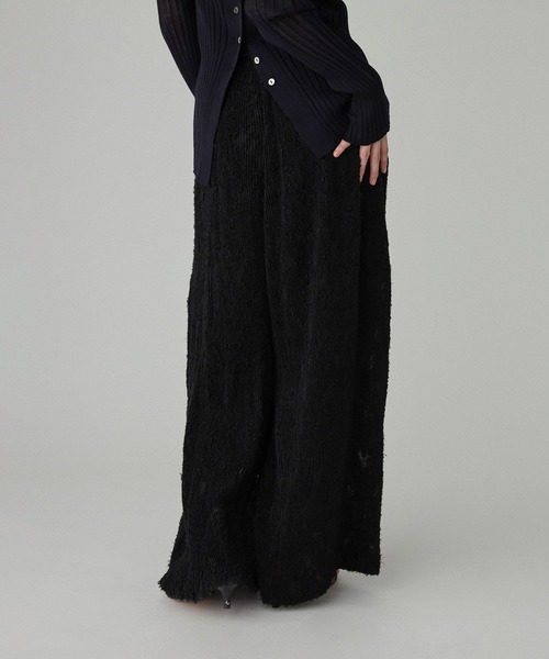 BABYLONE(バビロン)の「シアージャガードパンツ(その他パンツ・レディース・ブラック/クリーム・フリー)」の9枚目の写真