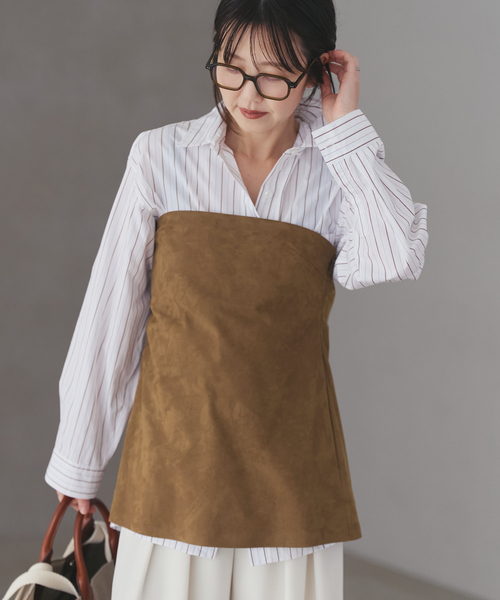 plage（プラージュ）の「Suede like ビスチェ（その他トップス・レディース・キャメル・FREE）」の6枚目の写真