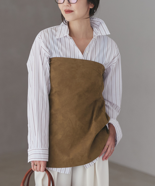 plage（プラージュ）の「Suede like ビスチェ（その他トップス・レディース・キャメル・FREE）」の7枚目の写真