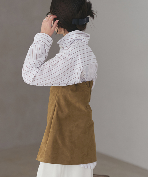 plage（プラージュ）の「Suede like ビスチェ（その他トップス・レディース・キャメル・FREE）」の8枚目の写真