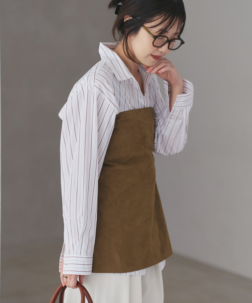 plage（プラージュ）の「Suede like ビスチェ（その他トップス・レディース・キャメル・FREE）」の9枚目の写真