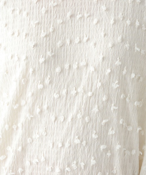 Elura（エルーラ）の「ドットジャガードブラウス/655730（シャツ/ブラウス・レディース・ライトピンク/ブラック/ホワイト・FREE）」の20枚目の写真