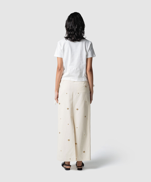 muller of yoshiokubo（ミュラーオブヨシオクボ）の「muller of yoshiokubo ミュラーオブヨシオクボ / RUFFLE CHIFFON T-SHIRTS ラッフルシフォンミックスTシャツ / MLS26111（Tシャツ/カットソー・レディース・ブラック/ブルー/ホワイト・38/36）」の6枚目の写真