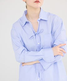 MA/RE（マレ）の「MA/RE/マレ RIBBON SHIRTS シャツ LIGHT COTTON 104 GR（シャツ/ブラウス）」