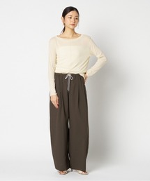 【smooth skin series】wide crew neck