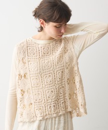 full/fill.（フルフィル）の「2way flower crochet tops/2wayフラワークロシェトップス（ベスト）」