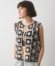 full/fill.（フルフィル）の「2way flower crochet tops/2wayフラワークロシェトップス（ベスト）」