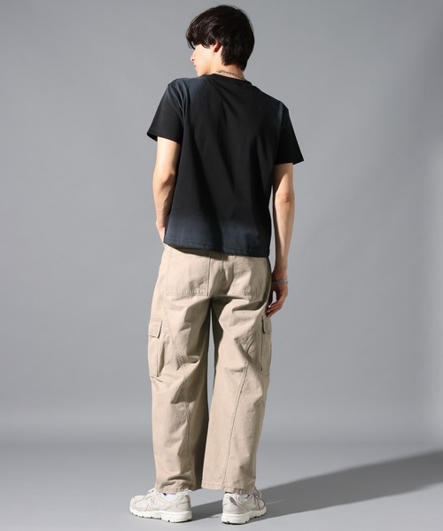 LAND MUSEUM(ランドミュージアム)の「LAND MUSEUM/ルーズカーゴコットンパンツ(カーゴパンツ・メンズ・ネイビー/ライトグレー/グレー・LARGE/MEDIUM)」の6枚目の写真