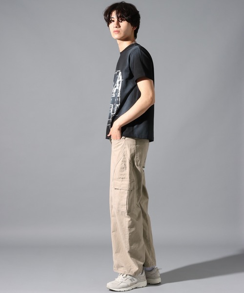 LAND MUSEUM(ランドミュージアム)の「LAND MUSEUM/ルーズカーゴコットンパンツ(カーゴパンツ・メンズ・ネイビー/ライトグレー/グレー・LARGE/MEDIUM)」の5枚目の写真