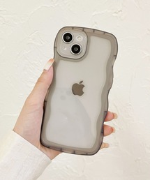 THE MILES（ザ マイルズ）の「"01"≪iPhone17/iPhone17Pro/iPhone Air 対応≫くねくね ニュアンスカーブ カラークリア iPhoneケース（スマホケース/カバー）」