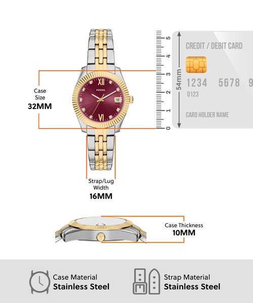 FOSSIL(フォッシル)の「フォッシル 腕時計 レディース アナログ ステンレス ES5461(アナログ腕時計・レディース・マルチ・FREE)」の6枚目の写真