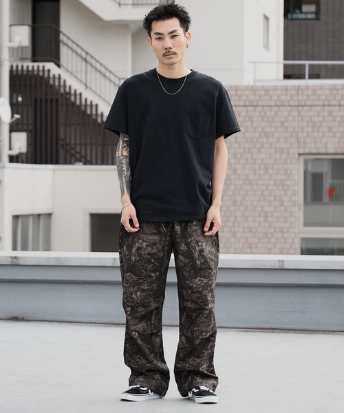 Champion（チャンピオン）の「Champion/チャンピオン LONG PANTS カモ柄 ロングパンツ 2026年春夏（チノパンツ・メンズ・ブラック系/ベージュ系・M/L/XL）」の9枚目の写真