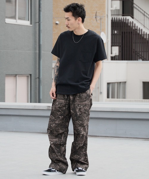 Champion（チャンピオン）の「Champion/チャンピオン LONG PANTS カモ柄 ロングパンツ 2026年春夏（チノパンツ・メンズ・ブラック系/ベージュ系・M/L/XL）」の10枚目の写真