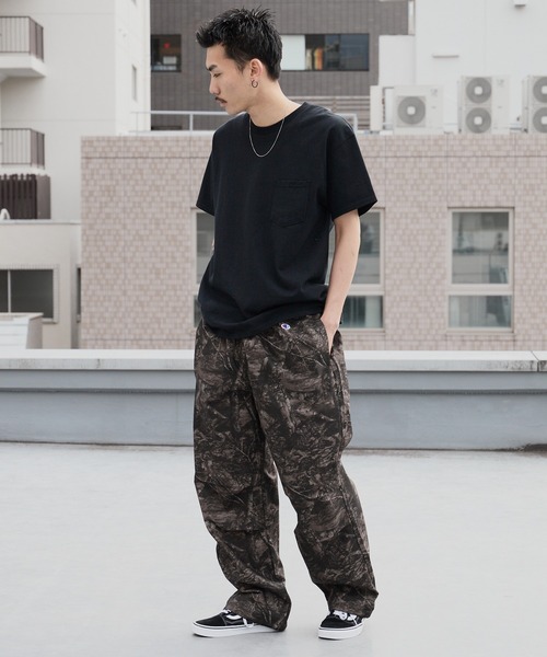 Champion（チャンピオン）の「Champion/チャンピオン LONG PANTS カモ柄 ロングパンツ 2026年春夏（チノパンツ・メンズ・ブラック系/ベージュ系・M/L/XL）」の12枚目の写真