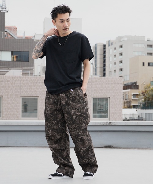 Champion（チャンピオン）の「Champion/チャンピオン LONG PANTS カモ柄 ロングパンツ 2026年春夏（チノパンツ・メンズ・ブラック系/ベージュ系・M/L/XL）」の13枚目の写真
