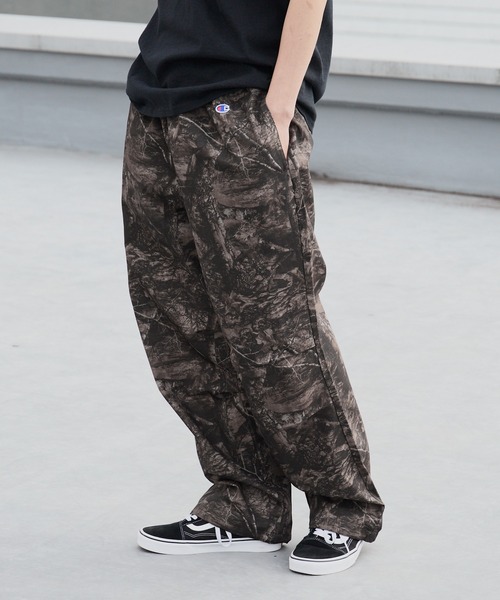 Champion（チャンピオン）の「Champion/チャンピオン LONG PANTS カモ柄 ロングパンツ 2026年春夏（チノパンツ・メンズ・ブラック系/ベージュ系・M/L/XL）」の4枚目の写真