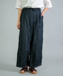 [OMNIGOD womens / オムニゴッド] 6ozデニム パラシュートベーカーパンツ