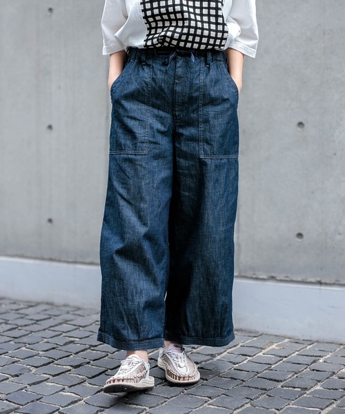 OMNIGOD womens / オムニゴッド] 6ozデニム パラシュートベーカー