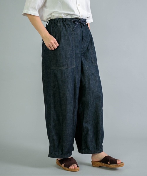 OMNIGOD womens / オムニゴッド] 6ozデニム パラシュートベーカー