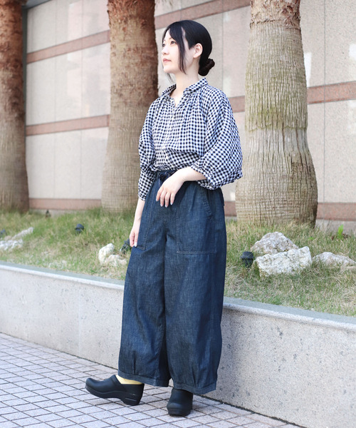 OMNIGOD womens / オムニゴッド] 6ozデニム パラシュートベーカー
