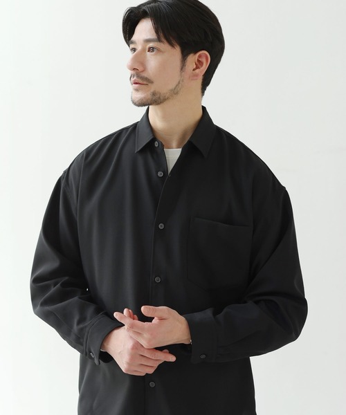 SPU(スプ)の「【防シワ】機能性ベーシックレギュラーカラー長袖シャツ(シャツ/ブラウス・メンズ・チャコール/ブラック/ホワイト/サックスブルー/ネイビー/グレー/ストライプ/ベージュ・XL/L/M/S)」の19枚目の写真