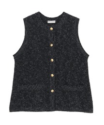 TOKYO SHIRTS | ファンシーツイード風 ニットジレ(ベスト)