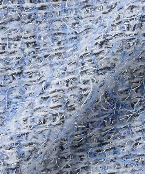 TOKYO SHIRTS（トウキョウシャツ）の「ファンシーツイード風 ニットジレ（ベスト・レディース・グレー/サックスブルー・M/L）」の12枚目の写真