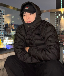 COSTUME O’CLOCK（コスチュームオクロック）の「[ダックダウンver.] ライトウェイトフードダックダウンパディングジャケットブラック COOSJP051BLACK（ダウンジャケット/コート）」