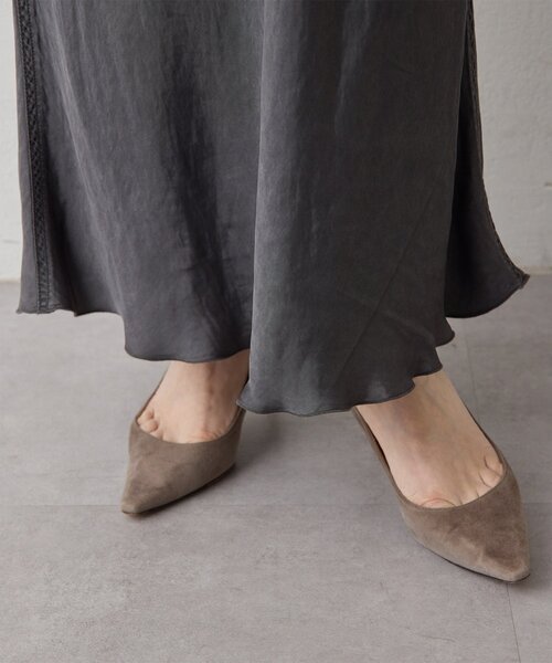 Whim Gazette（ウィムガゼット）の「ピグメントロングスカート（スカート・レディース・ベージュ/チャコールグレー・38/36）」の9枚目の写真