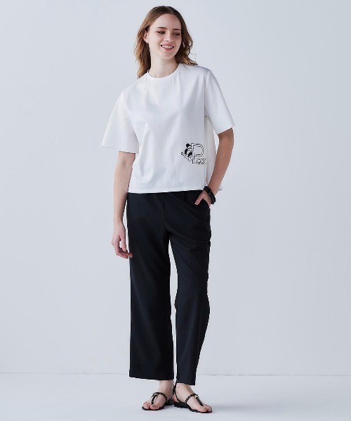STUDIO PICONE（スタジオピッコーネ）の「裾カットワークUV冷感パンツ（その他パンツ・レディース・イエロー/ベージュ/ブラック/ホワイト・LL/L/M）」の19枚目の写真