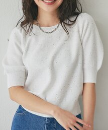La boutique BonBon | 【今すぐお届け！】ブークレスパンコールパフスリーブニット(ニット/セーター)