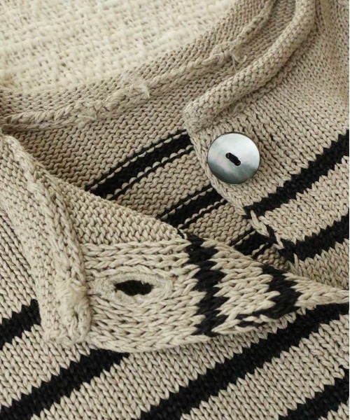 WALANCE(ワランス)の「paper knit 2way half sleeve top(カーディガン/ボレロ・レディース・ブラック/オリーブ/ベージュ×ブラック/サンドベージュ・FREE)」の21枚目の写真