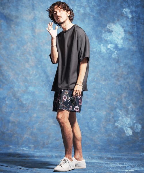 Jih Nunc(ジーヌンク)の「mt10229-ストレッチルーズシルエット5分袖カットソー(JIH-R1177)(Tシャツ/カットソー・メンズ・ネイビー/ブラック/グレー・L/M/S)」の6枚目の写真