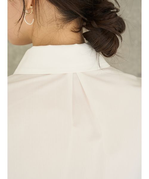 SNIDEL(スナイデル)の「バリエクロップドシャツ(シャツ/ブラウス・レディース・ストライプ/ホワイト/ピンク・F)」の13枚目の写真