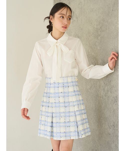 SNIDEL(スナイデル)の「バリエクロップドシャツ(シャツ/ブラウス・レディース・ストライプ/ホワイト/ピンク・F)」の14枚目の写真