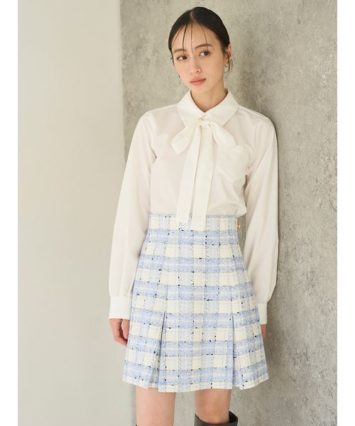 SNIDEL(スナイデル)の「バリエクロップドシャツ(シャツ/ブラウス・レディース・ストライプ/ホワイト/ピンク・F)」の15枚目の写真