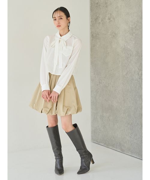 SNIDEL(スナイデル)の「バリエクロップドシャツ(シャツ/ブラウス・レディース・ストライプ/ホワイト/ピンク・F)」の16枚目の写真