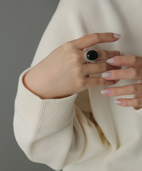 SAMH by LILAS】オニキスリング SV（リング）｜Lilas（リラ）の