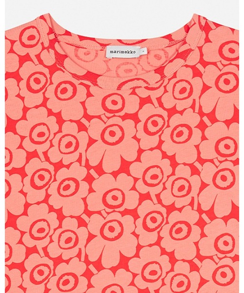 marimekko(マリメッコ)の「Juulia Unikko / T-shirt(Tシャツ/カットソー・レディース・ダークブラウン/レッド・XX-SMALL/LARGE/MEDIUM/SMALL/X-LARGE/X-SMALL)」の7枚目の写真